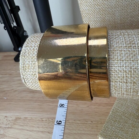 BaubleBar Gold-Tone Cuff Bracelet With Chic Modern Design small wrist - Picture 5 of 14